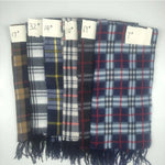 Handmade Autumn And Winter Velvet Fleece Plaid Scarf