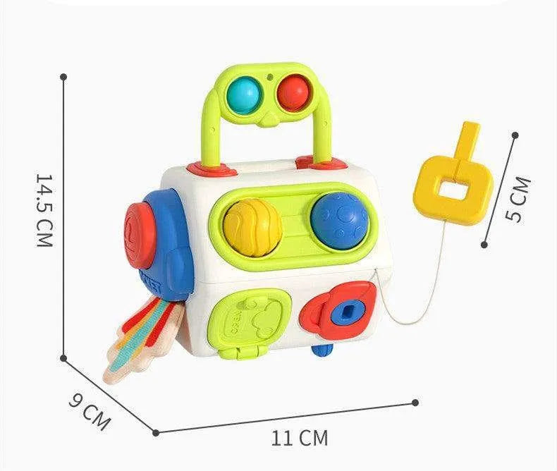 9 In 1 Busy Cube Baby & Toddler Montessori Sensory Toy - EX-STOCK CANADA