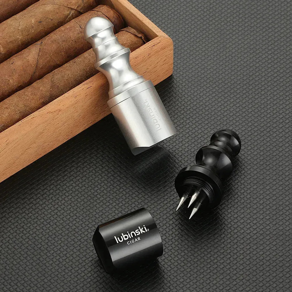 Multifunctional Cigar Pin Holder and Hole Punch