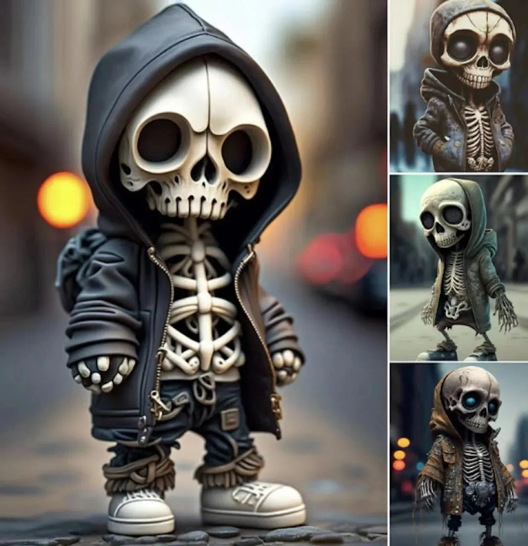 Halloween Cool Skeleton Figuren Halloween Skeleton Puppenharz Ornament Home Decorin