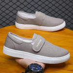 Canvas Flat Shoes Men Velcro Fashion Casual Unisex Sneakers