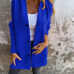 Fall Casual Single Breasted Hooded Cashmere Cardigan Jacket for women