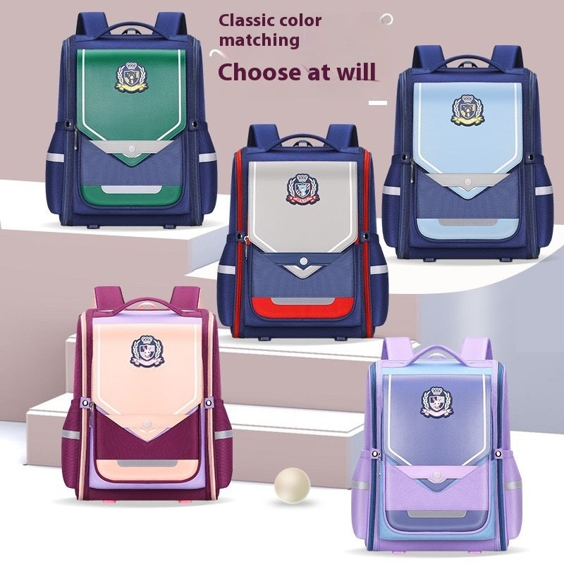 Burden-reducing Spine Protection School Bag Children School Backpack for Kids for Boy and Girl