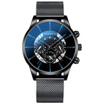 Alloy mesh calendar watch