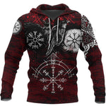 Men's Gothic Printed Street Fashion Classic Hoodie Pullover