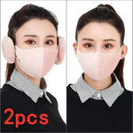 Winter detachable two-in-one warm mask earmuffs