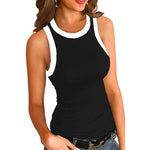 Plain Round Neck Slim fit Vest top For Women