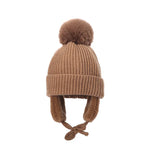 Otoño e invierno el lindo gorro de lana de tejer para niños