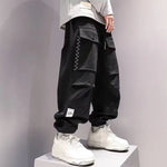 Retro Loose Tappered Men's Overalls Baggy Cargo Pant