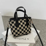 Fashion Houndstooth Shoulder Bags Portable Checkerboard Handbags All-match Messenger Crossbody Bag Women