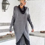 NUEVA Fashion Outumn Winter Front Split Sweater Tunic Mujeres