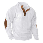 Corduroy Casual Stand Collar Long-sleeved Sweater men