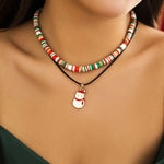 Collar de cuentas de Navidad para mujeres