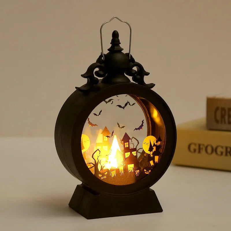 Halloween Retro Portable Storm Lantern Halloween decor Ornaments