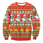 Autumn Winter Fashion Ugly Christmas Sweater Santa Elf Funny Pullover Womens Mens Print Sweaters Tops Clothing