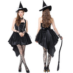 Halloween Mesh Camisole Witch dress costume set Party Performance Costume