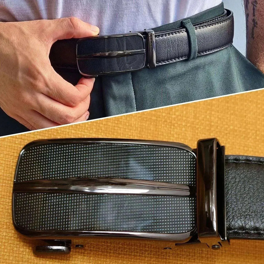 Men's Ratchet Belt Leather Mens Belt With Slide Buckle Ratchet Belts For Men USA - EX-STOCK CANADA