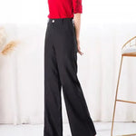 Fashion Summer Casual High waist plain trouser Pants For Women