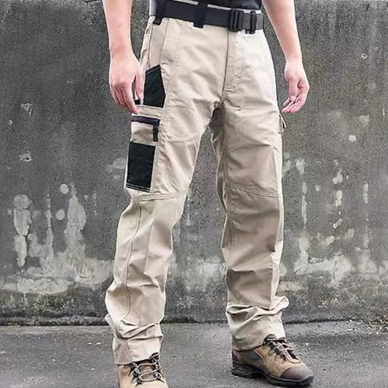 Beetle Outdoor Tactics Men's Spring Fall Breathable Wearable Multi-pocket Loose Camouflage Cargo Pants