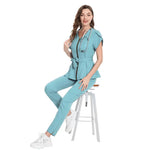 Nurse Lace-up Waist Retraction Surgical Gowns Female Separate Suit Hospital Short Sleeve Brush Hand Clothes Hand Washing Clothes