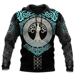 Men's Gothic Printed Street Fashion Classic Hoodie Pullover