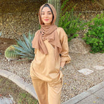 Muslim 2 piece set  Middle East Dubai Two Pant Suit Muslim Co ord  2 piece set