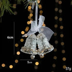 Decoraciones navideñas lentejuelas colgante transparente acrílico