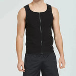 Men's Sleeveless Yoga Tank top Zip up yoga shirt