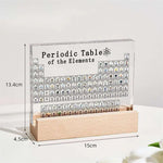 Acrylic Periodic Table: Real Element Samples + Light Base - EX-STOCK CANADA