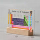 Acrylic Periodic Table: Real Element Samples + Light Base - EX-STOCK CANADA