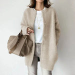 Autumn Winter Cashmere Single Breasted Kimono Cardigan Jacket  for women