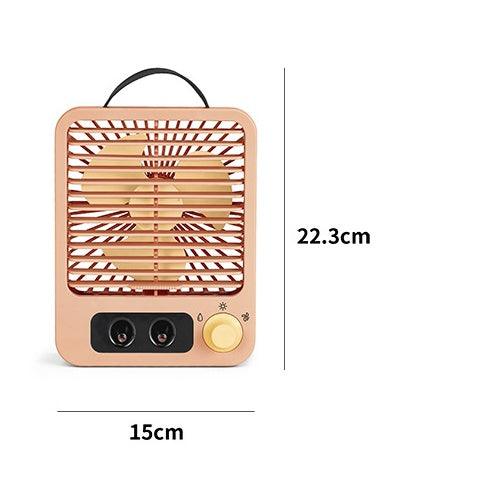 Air Cooler Fan Mini Fan With Lights Spray Humidifier Desktop Air Conditioner USB Rechargeable Cooling Atomizer Fans Purifier Portable Air Cooler - EX-STOCK CANADA