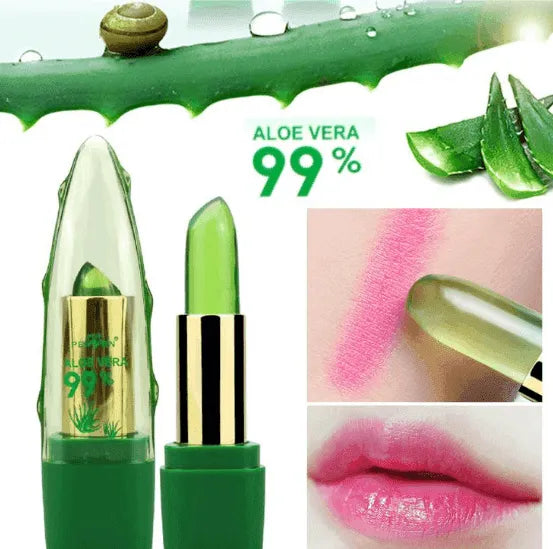 Aloe Lip Gel: Moisturizing Color-Changing Gloss - EX-STOCK CANADA