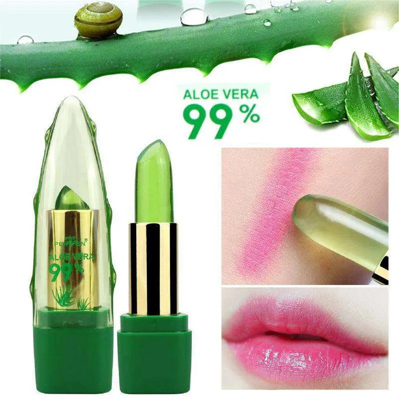 Aloe Lip Gel: Moisturizing Color-Changing Gloss - EX-STOCK CANADA