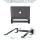 Alum. Portable Laptop Stand: Ventilated, Ergo Holder - EX-STOCK CANADA