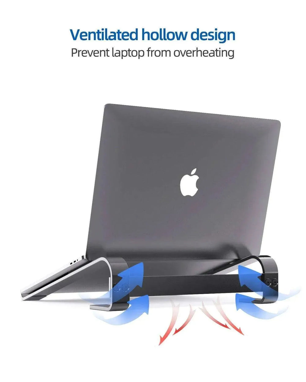 Alum. Portable Laptop Stand: Ventilated, Ergo Holder - EX-STOCK CANADA