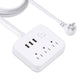 America Household Power Surge Protector Socket with USB Port. - EX-STOCK CANADA