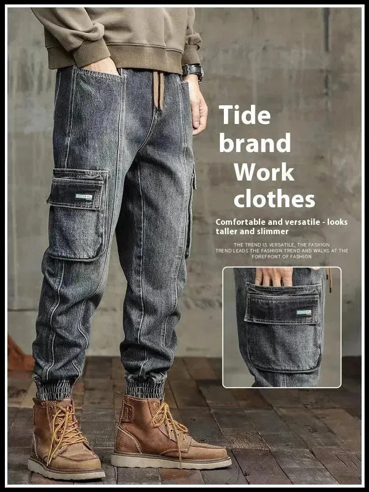 American Retro Ankle-tied Jeans Men - EX-STOCK CANADA