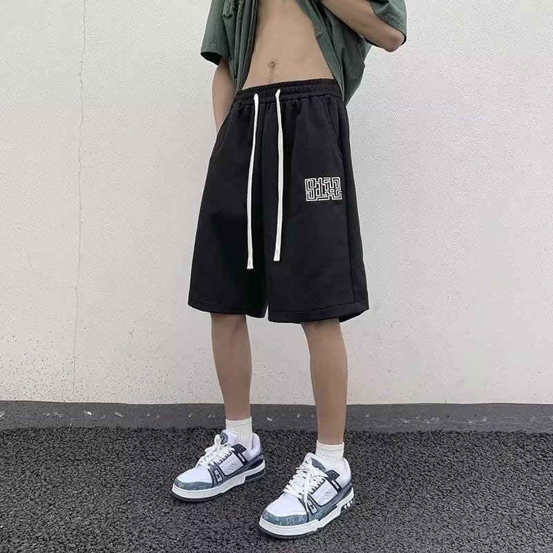 American Retro Shorts Male Student Hong Kong Style Trendy Fashion Fifth Pants Casual - EX-STOCK CANADA