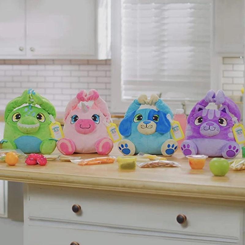 Animal Lunch Bag Portable Animal Lunch Bag Children Plush Lunch Bag With Rice Insulation Bag - EX-STOCK CANADA