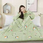 Anti kick Casual Home & Office With Sleeves Wearable Quilt - EX-STOCK CANADA
