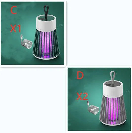 Anti Mosquitoes Portable Electric Mosquito Killer Lamp USB Insect Killer LED Mosquito Trap Bug Zapper Repellent - EX-STOCK CANADA