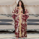Arab Chiffon Bronzing Robe Containing Belt Dress - EX-STOCK CANADA