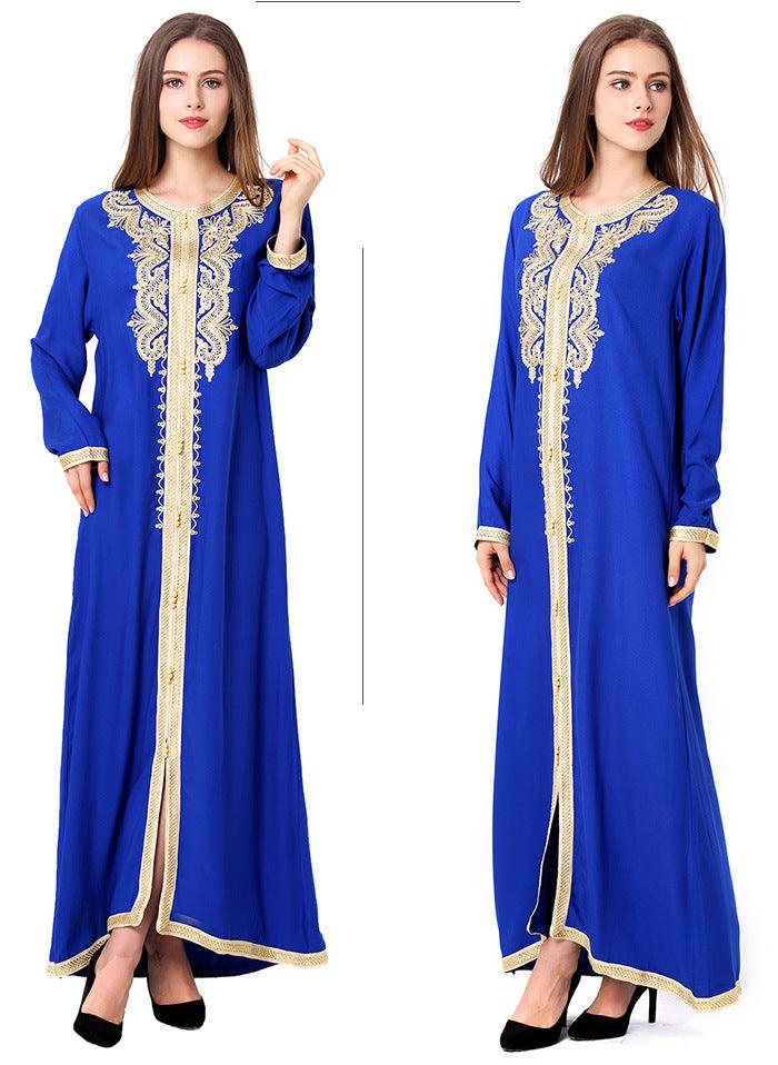 Arab Embroidered Lace Dress Dress - EX-STOCK CANADA