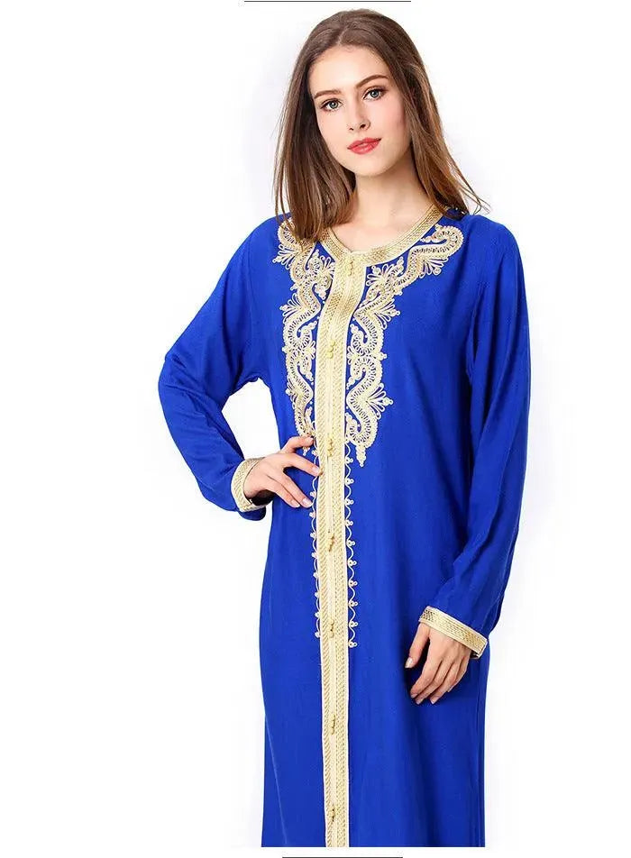 Arab Embroidered Lace Dress Dress - EX-STOCK CANADA