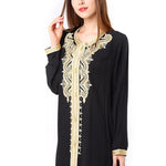 Arab Embroidered Lace Dress Dress - EX-STOCK CANADA