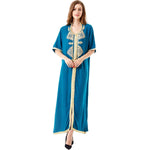 Arab Embroidered Lace Dress Dress - EX-STOCK CANADA