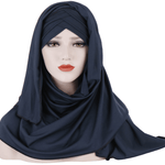 Arab Lady Fashion Patch Hijab - EX-STOCK CANADA