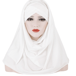 Arab Lady Fashion Patch Hijab - EX-STOCK CANADA