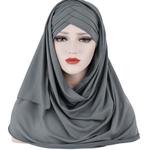 Arab Lady Fashion Patch Hijab - EX-STOCK CANADA